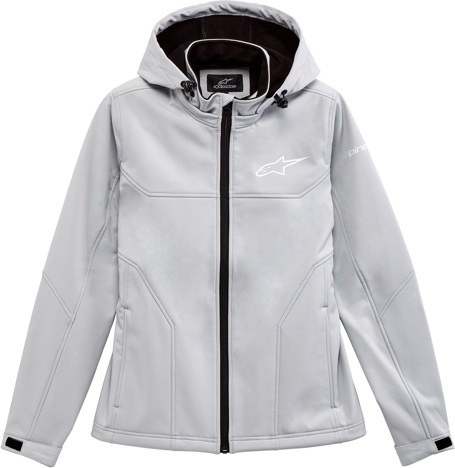 Alpinestars Women's Primary Jacket Ice XL - Waterproof Softshell with Moto Style and Removable Hood