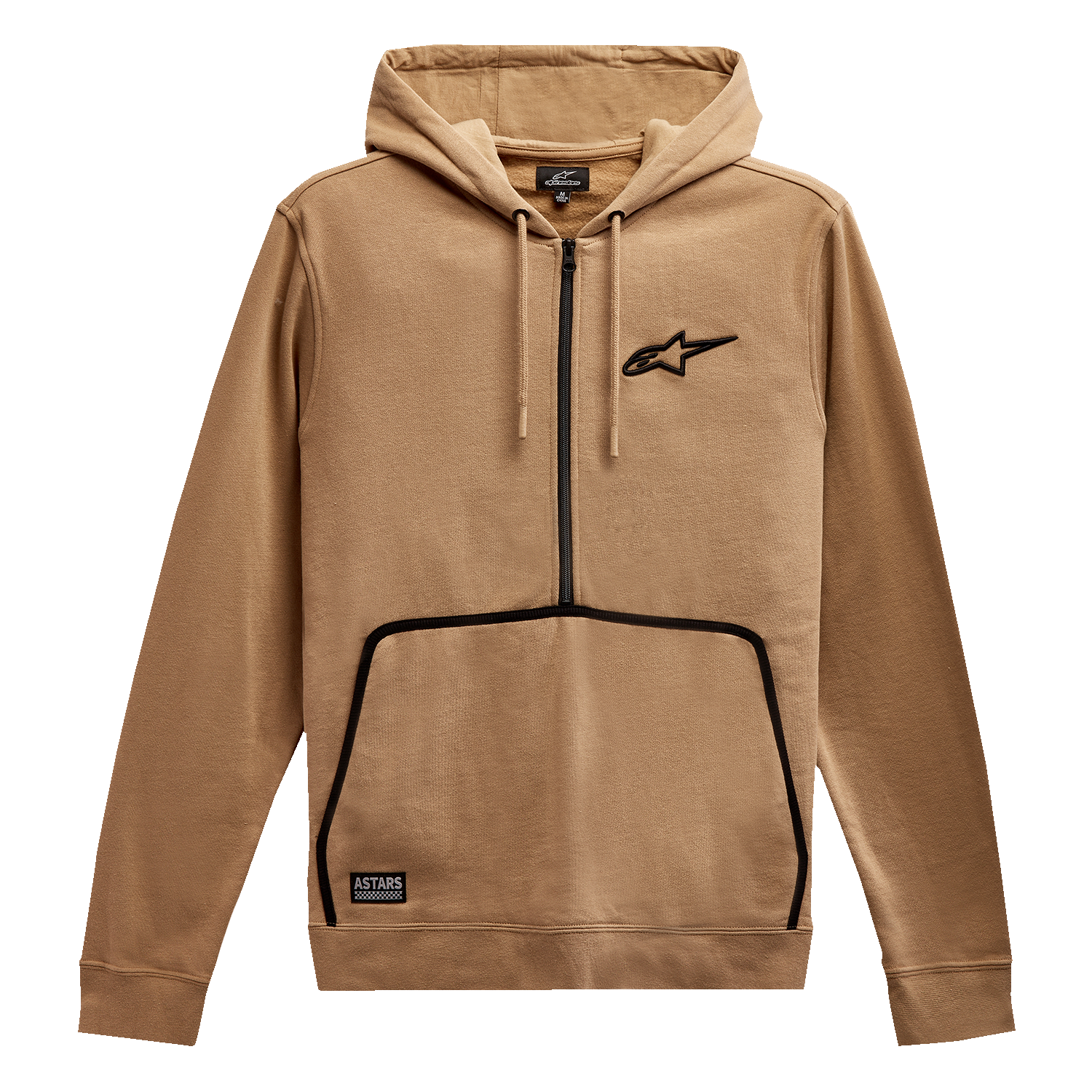 Alpinestars Bound Hoodie Sand XL – Comfortable Cotton-Poly Blend with Embroidered Logo