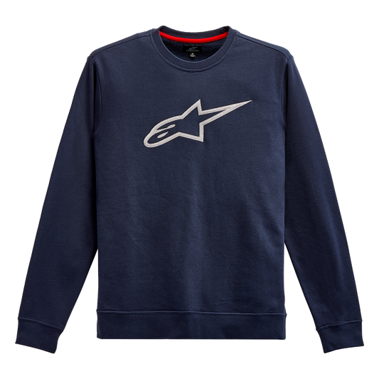 Alpinestars Ageless Crew Fleece Navy/Grey XL - Comfortable Cotton-Polyester Blend