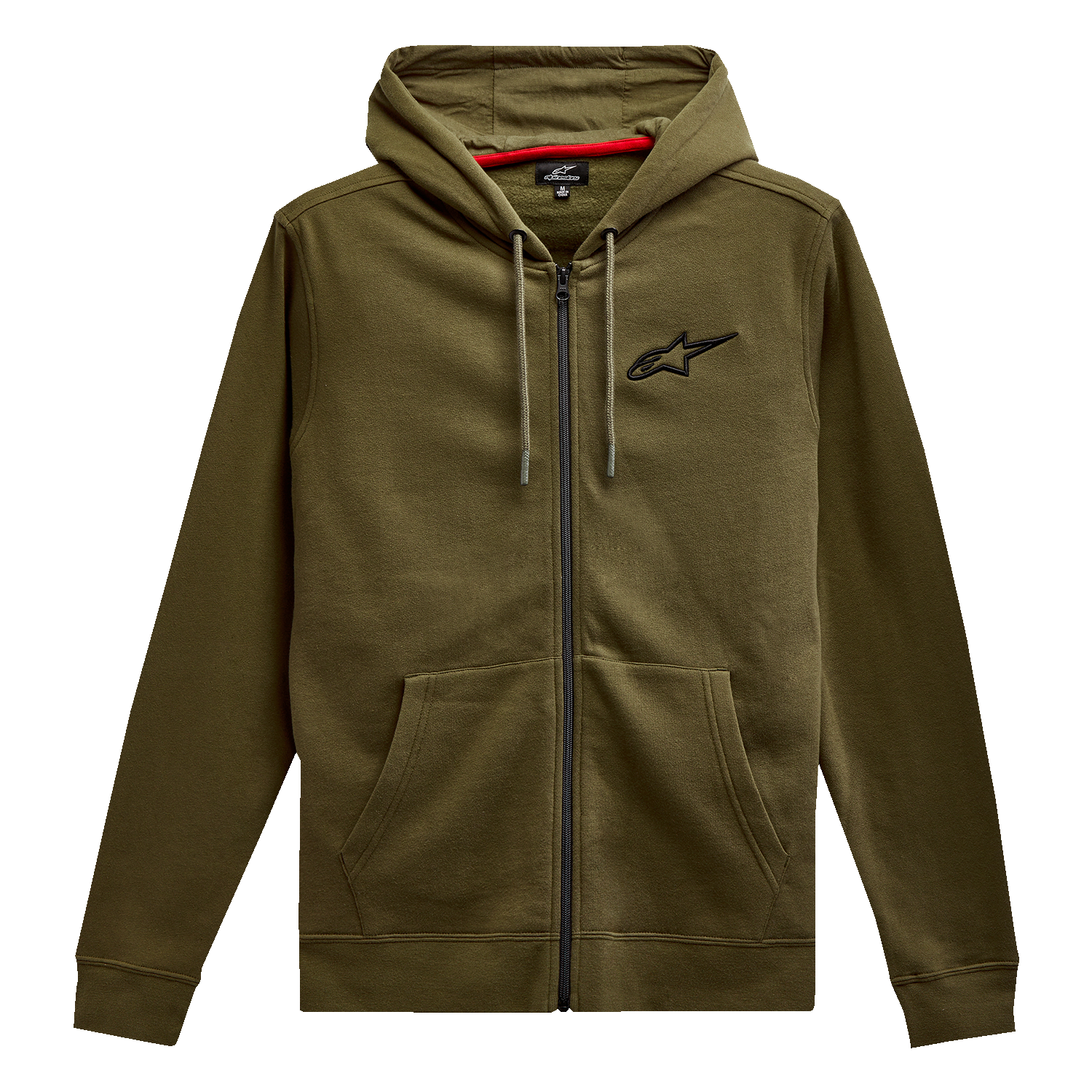 Alpinestars Ageless Zip Hoodie 2XL in Military/Black - Part Number 12125360069102X