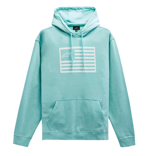 Alpinestars Artifact Hoodie - Light Aqua XL - Comfortable Cotton-Poly Blend with Logo Details