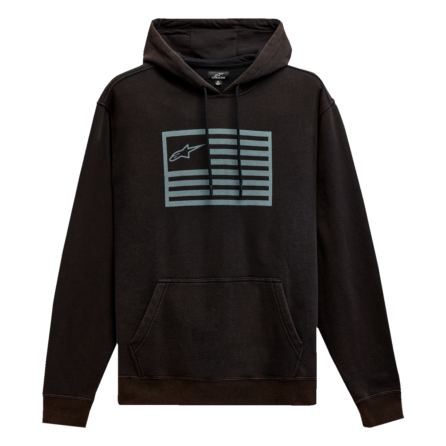 Alpinestars Artifact Hoodie Black Medium 12135102010M – Comfortable Cotton-Polyester Fleece with Logo Details