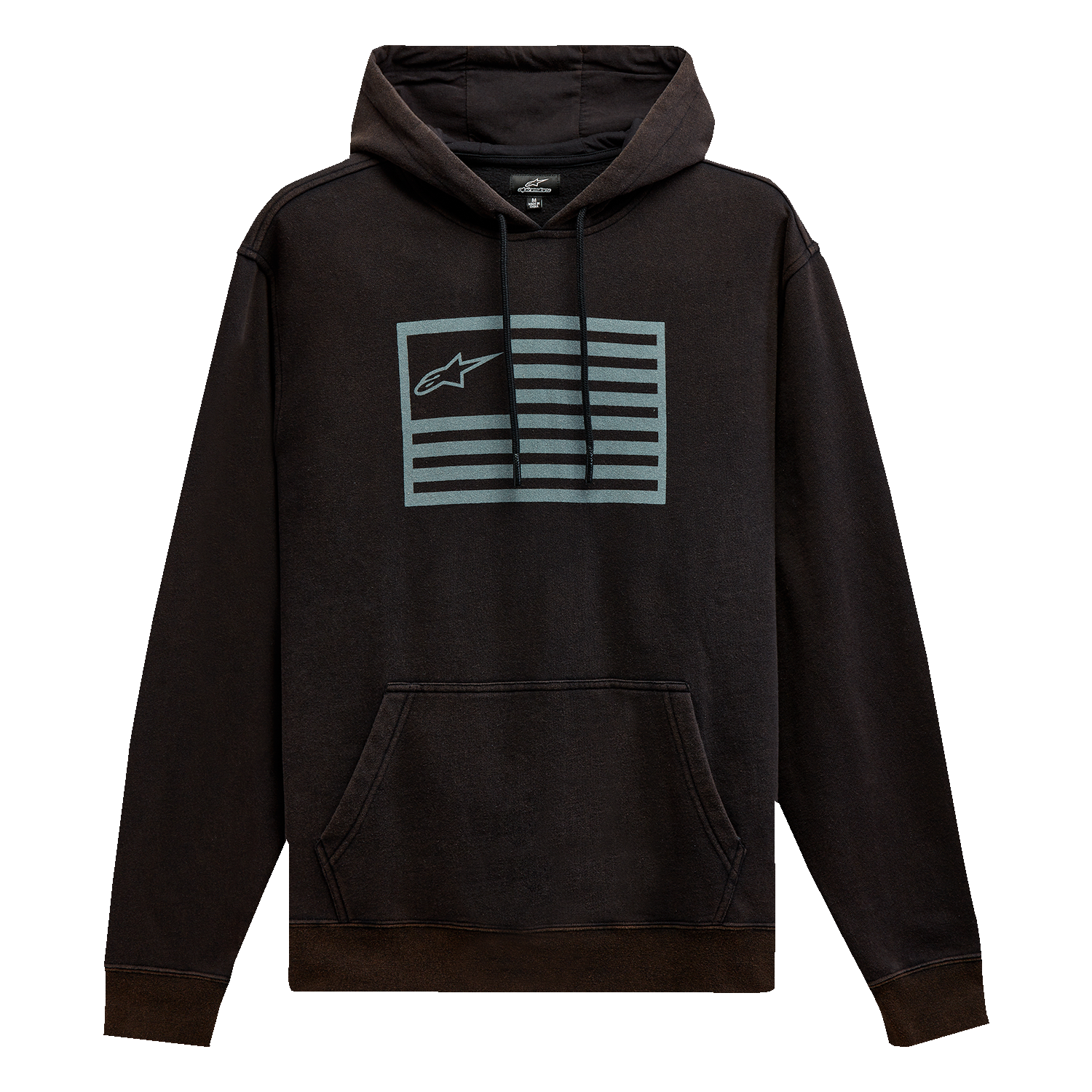 Alpinestars Artifact Hoodie Black Medium 12135102010M – Comfortable Cotton-Polyester Fleece with Logo Details