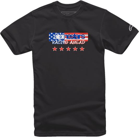 Alpinestars USA Again T-Shirt in Black, 2XL - Part Number 12137261010XXL