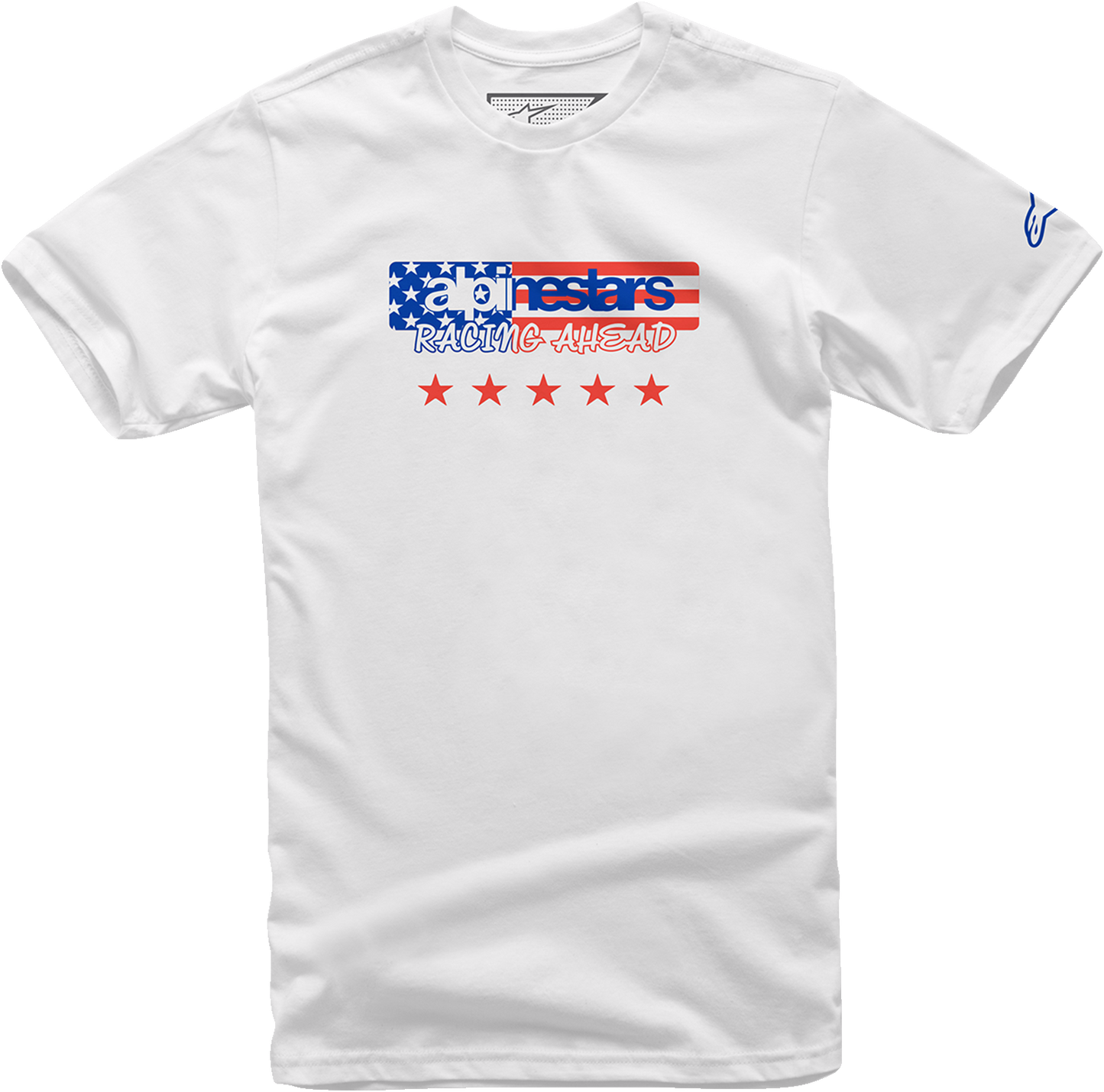 Alpinestars USA Again T-Shirt in White - 2XL, Part Number 12137261020XXL