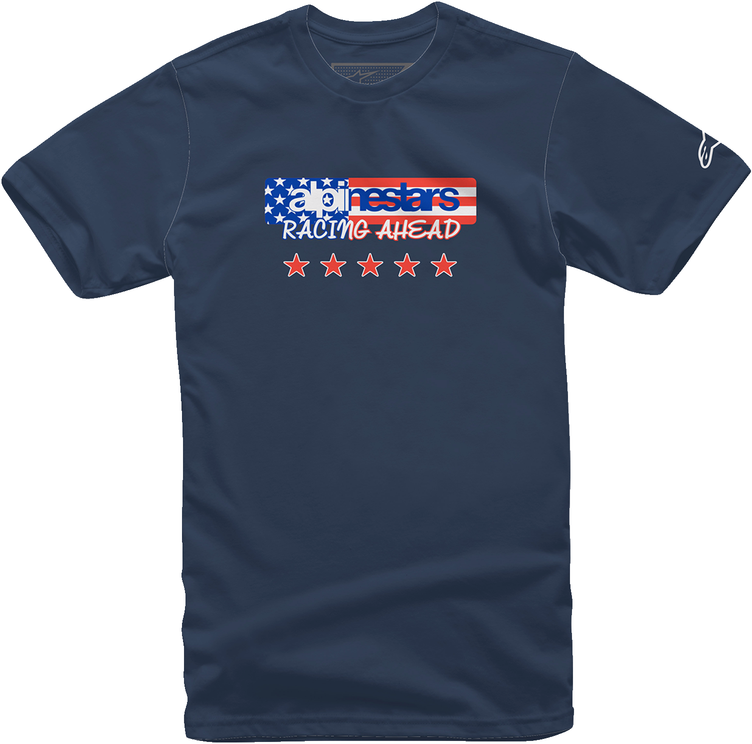 Alpinestars USA Again T-Shirt in Navy – 2XL, Part Number 12137261070XXL
