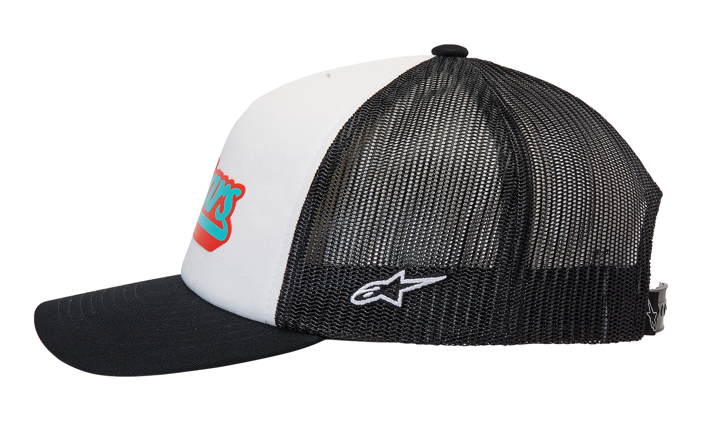 Alpinestars Delivery Trucker Hat - White/Black, Part Number 1213810102010OS