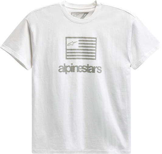 Alpinestars Flag T-Shirt - White, Medium - Part Number 12137262020M