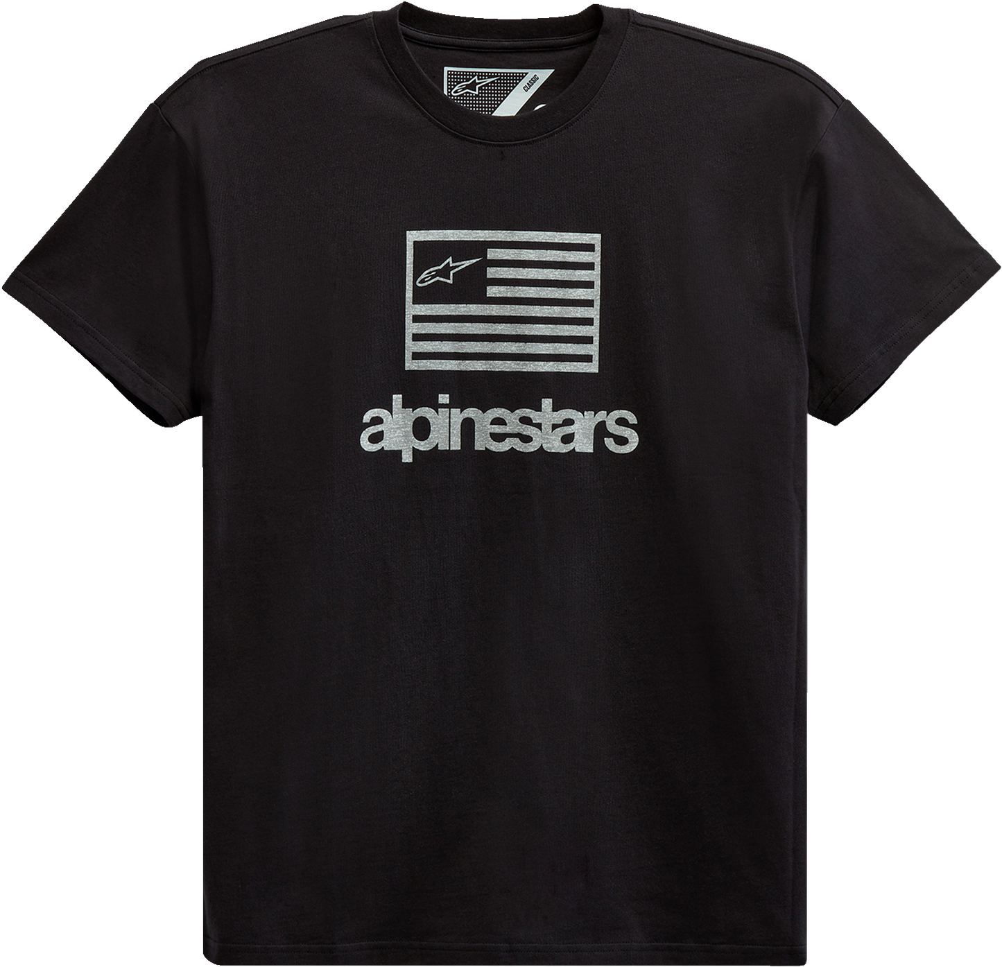 Alpinestars Flag T-Shirt in Black – Size XL, 12137262010XL