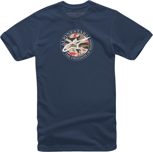 Alpinestars Dot Camo T-Shirt - Navy, XL - 12137266070XL