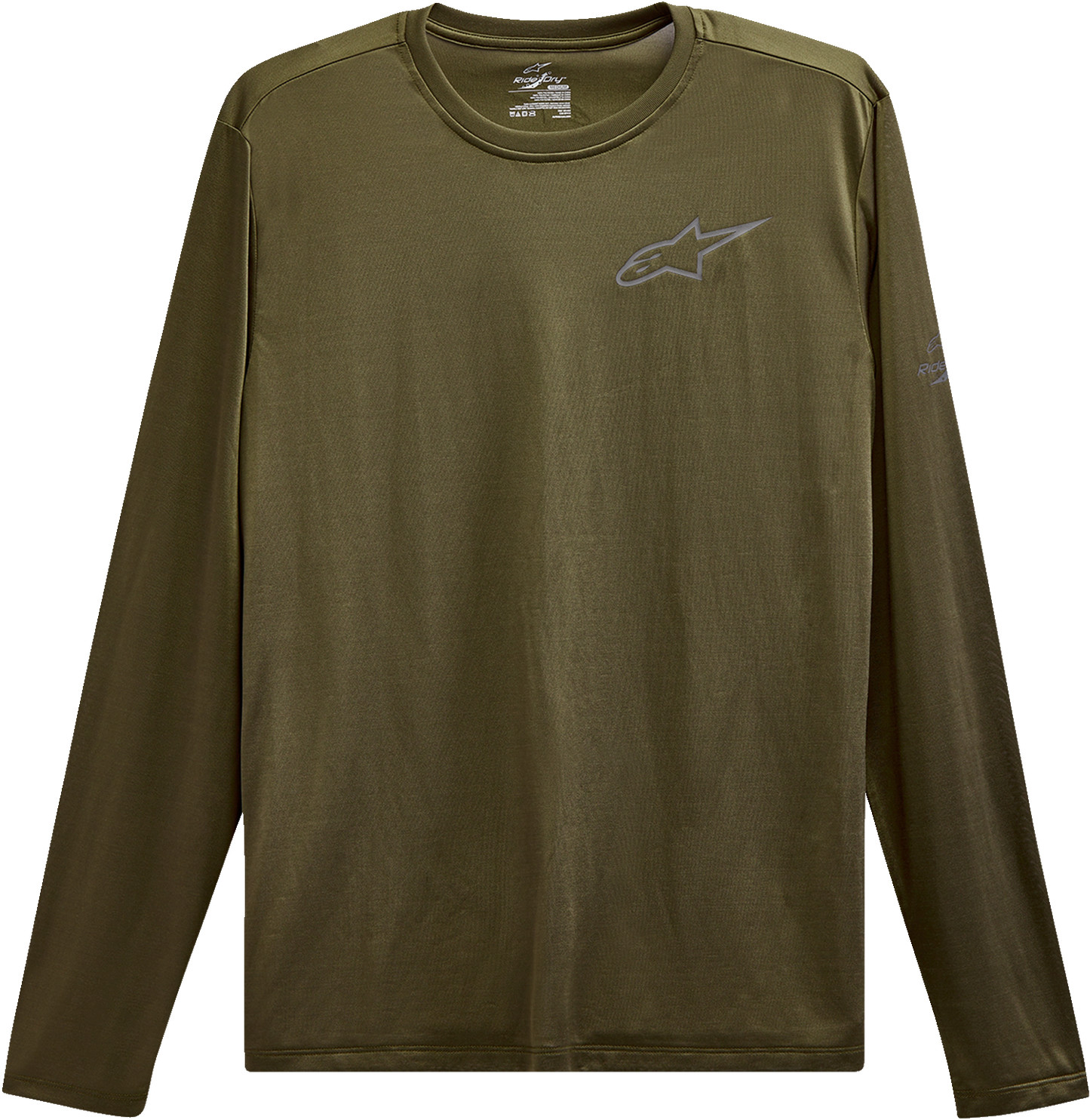Alpinestars Pursue Performance Long-Sleeve T-Shirt - Military Green, Size Large (Part No. 123271000690L)