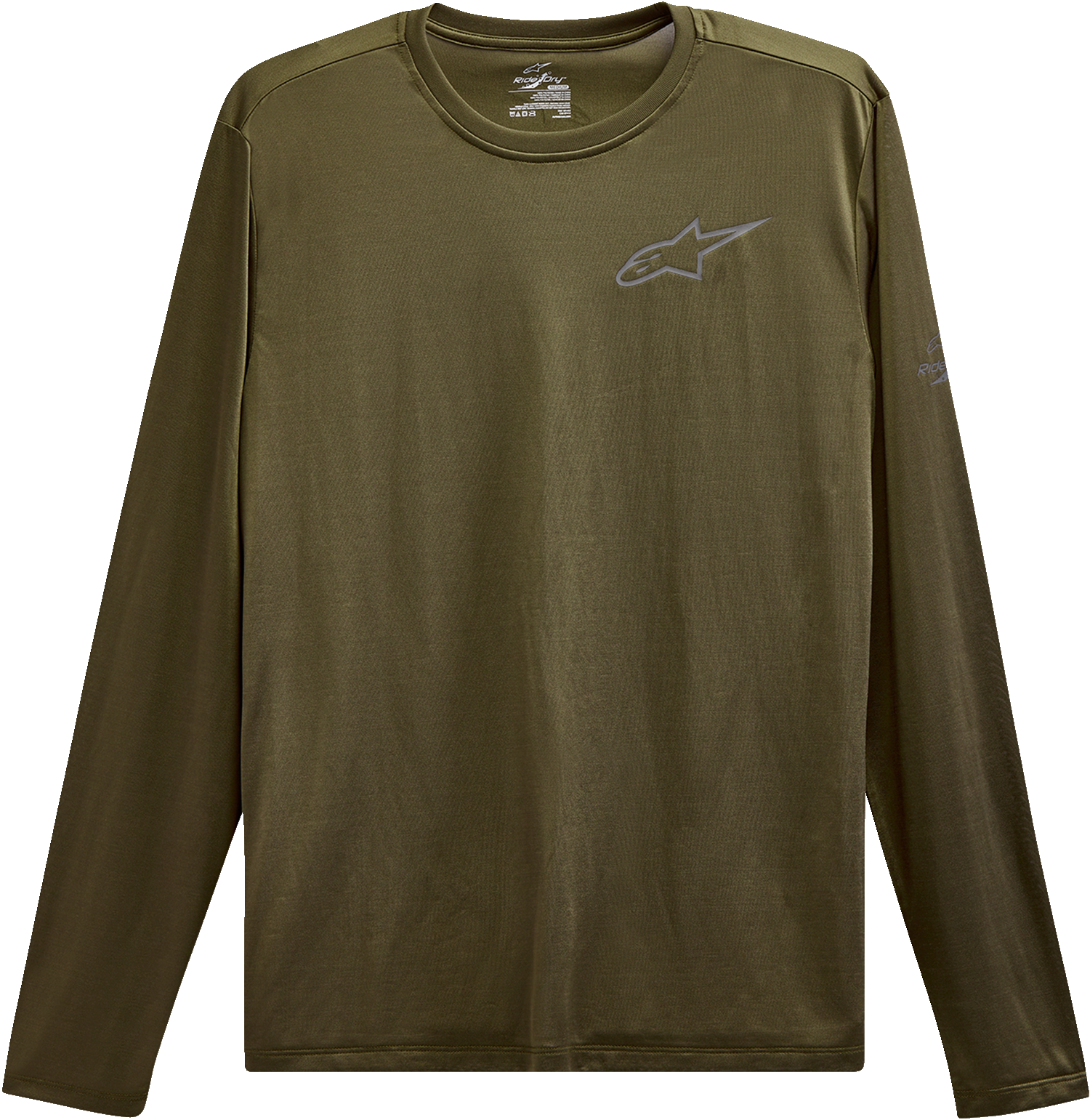 Alpinestars Pursue Performance Long-Sleeve T-Shirt - Military Green, Size Large (Part No. 123271000690L)