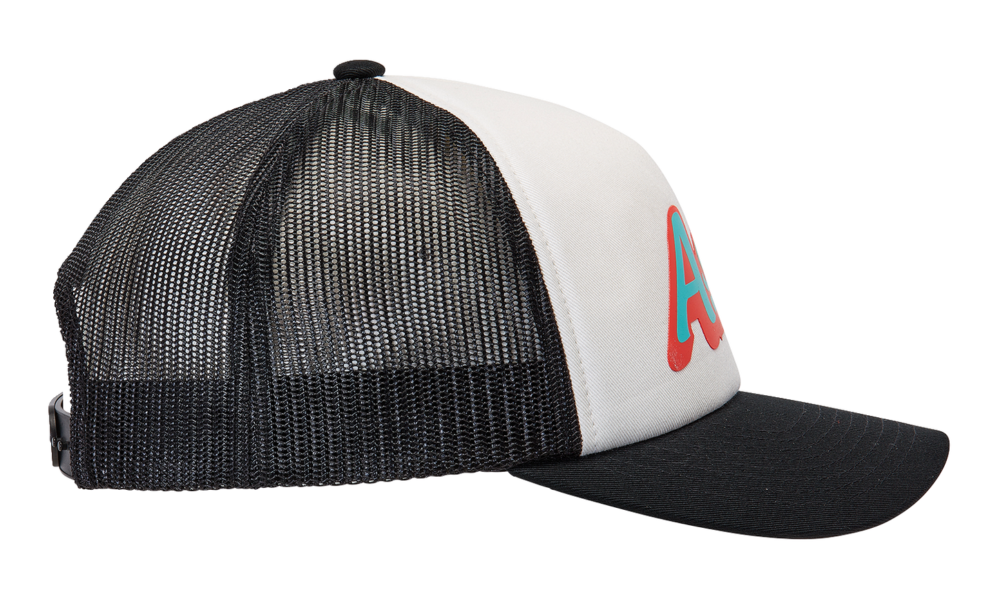 Alpinestars Delivery Trucker Hat - White/Black, Part Number 1213810102010OS