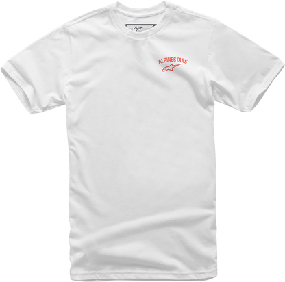Alpinestars Speedway T-Shirt - White, Medium (Part #12137260020M)