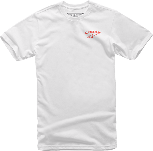 Alpinestars Speedway T-Shirt - White, Medium (Part #12137260020M)