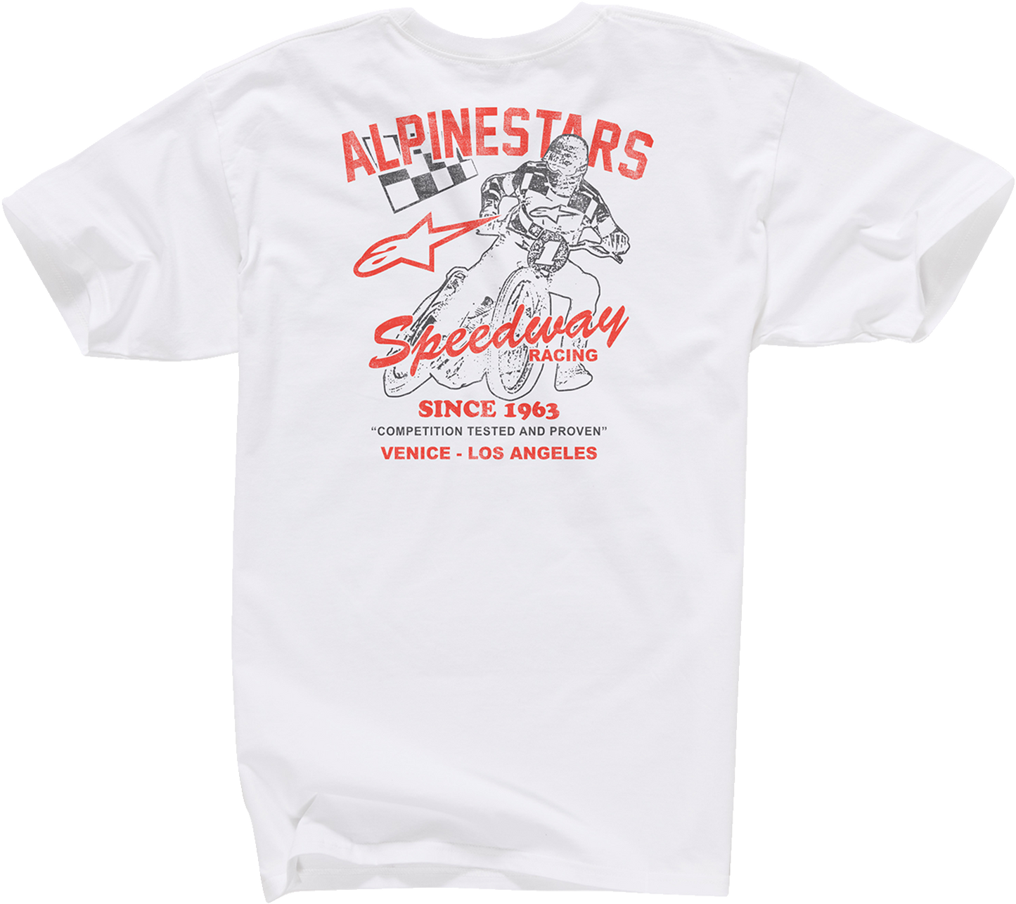 Alpinestars Speedway T-Shirt - White, Medium (Part #12137260020M)