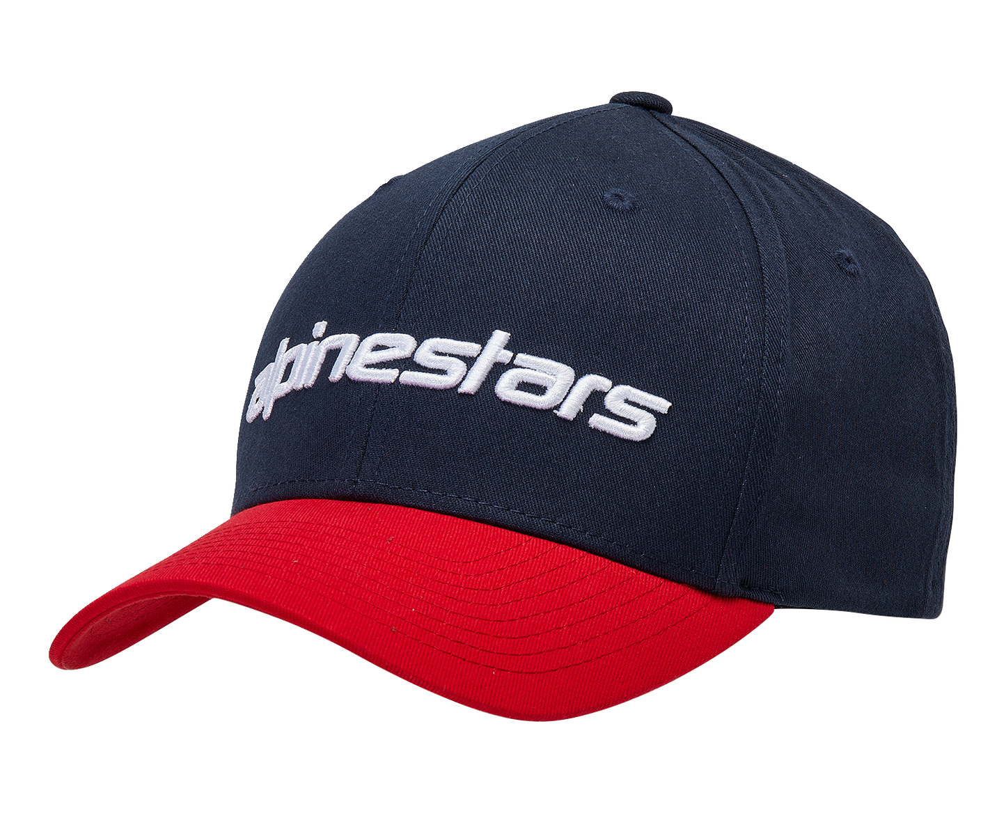 Alpinestars Linear Hat - Navy/Red L/XL with 3D Logo Embroidery