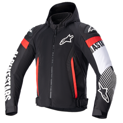 Alpinestars Zaca Air Jacket - Medium Black/White/Red Fluo | Part #3306423-1231-M