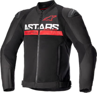 Alpinestars SMX Air Jacket - Black and Bright Red, 2XL - High-Performance Motorcycle Sport Jacket