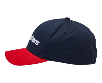 Alpinestars Linear Hat - Navy/Red Small/Medium by Alpinestars Part 1230810057030SM