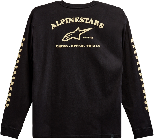 Alpinestars Sunday Long-Sleeve T-Shirt - Black, Size Large - Part# 12137184010L