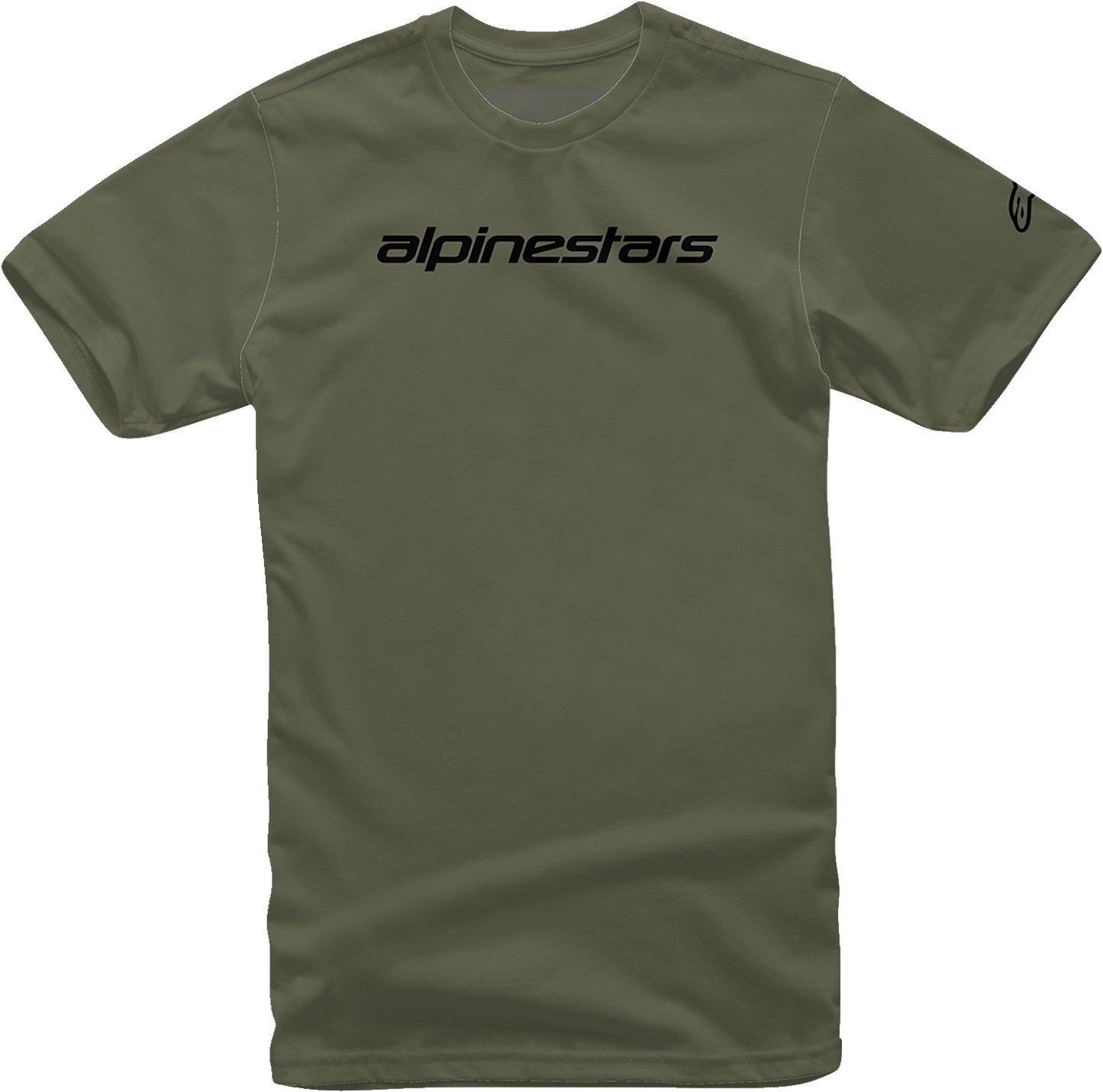 Alpinestars Linear Wordmark T-Shirt - Military/Black, Medium - Part 1212720206910M