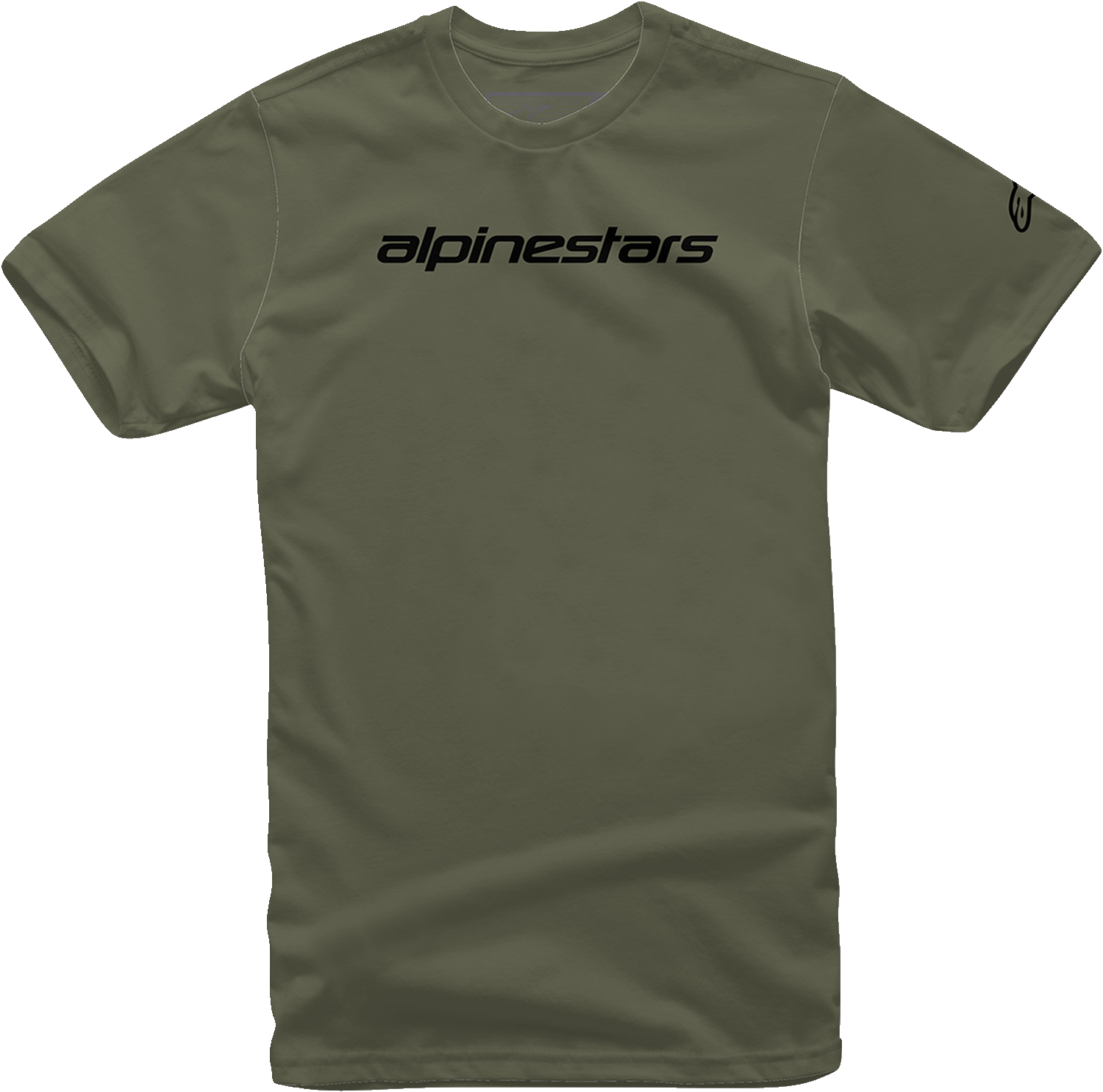 Alpinestars Linear Wordmark T-Shirt - Military/Black, Medium - Part 1212720206910M