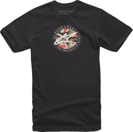 Alpinestars Dot Camo T-Shirt Black 2XL - Comfortable Cotton Graphic Tee