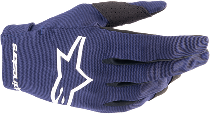 Alpinestars Radar Gloves Night Navy/White XL - High-Performance Motorcycle Gloves
