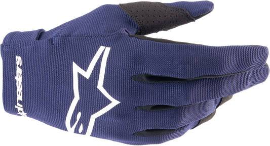 Alpinestars Radar Gloves Night Navy/White XL - High-Performance Motorcycle Gloves