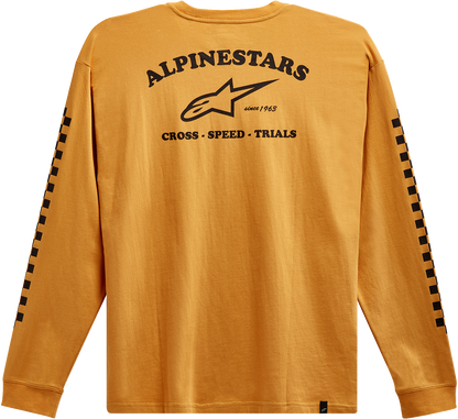 Alpinestars Sunday Long-Sleeve T-Shirt in Gold - 2XL (Part Number 12137184059XXL)