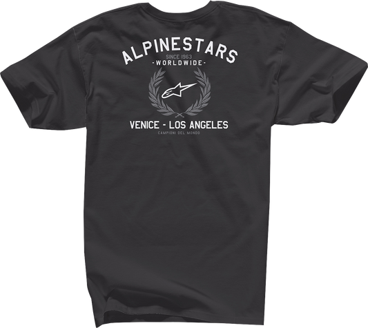 Alpinestars Wreath T-Shirt - Black 2XL - Comfortable 100% Cotton Crewneck