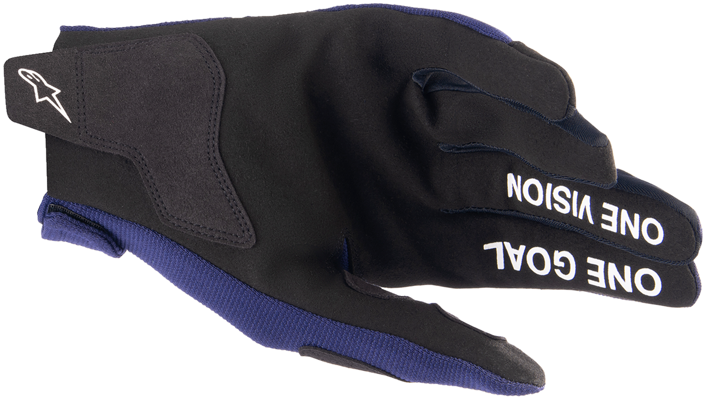 Alpinestars Radar Gloves Night Navy/White XL - High-Performance Motorcycle Gloves