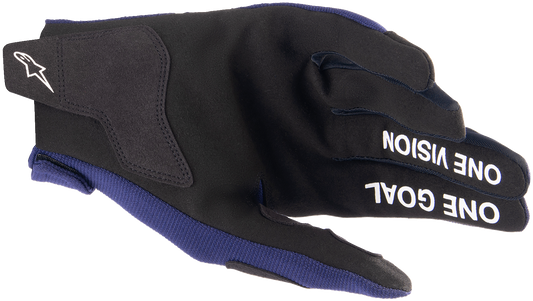 Alpinestars Radar Gloves Night Navy/White XL - High-Performance Motorcycle Gloves
