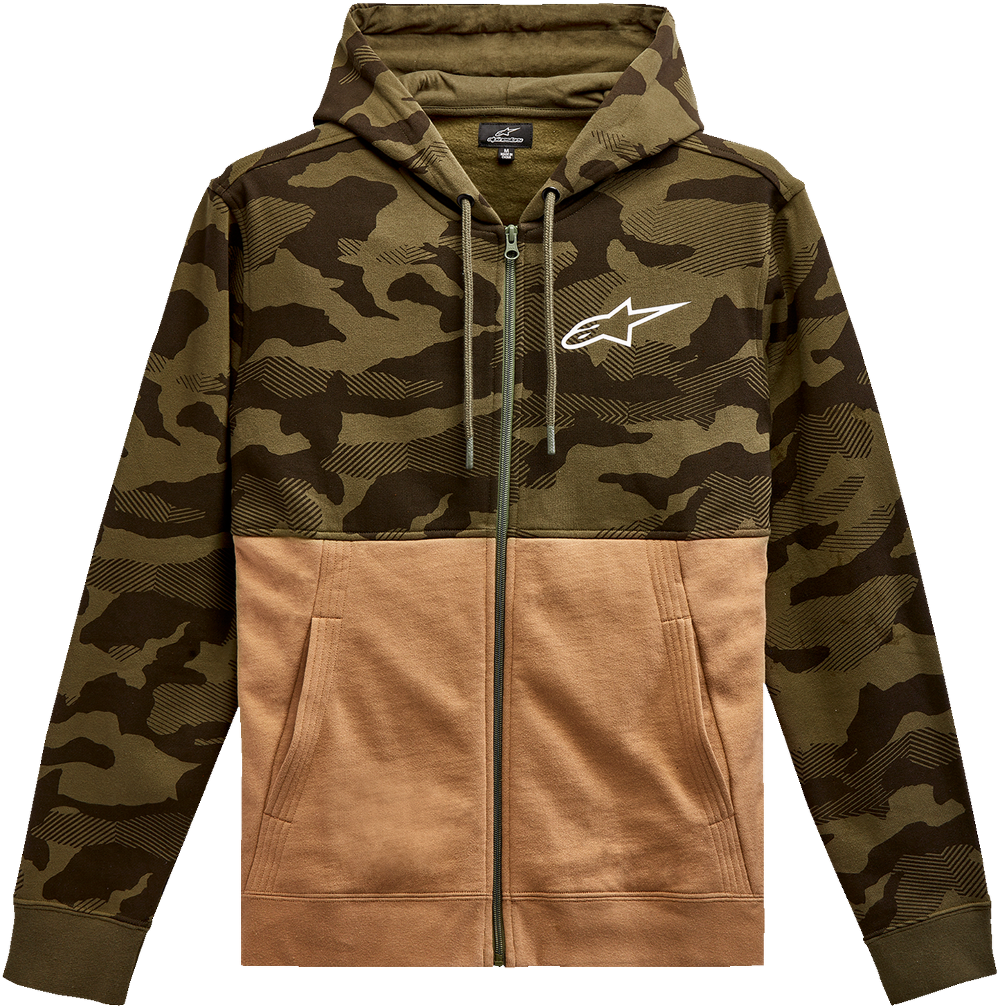 Alpinestars Camo Block Hoodie - Military/Sand, 2XL - Part Number 12135105069232X