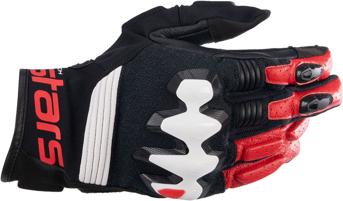 Alpinestars Halo Gloves 3XL Black/White/Bright Red - Part 3504822-1304-3X