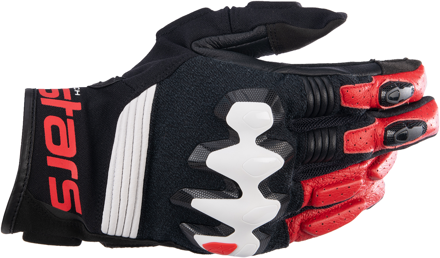 Alpinestars Halo Gloves 3XL Black/White/Bright Red - Part 3504822-1304-3X