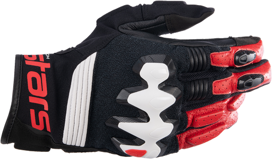 Alpinestars Halo Gloves 3XL Black/White/Bright Red - Part 3504822-1304-3X