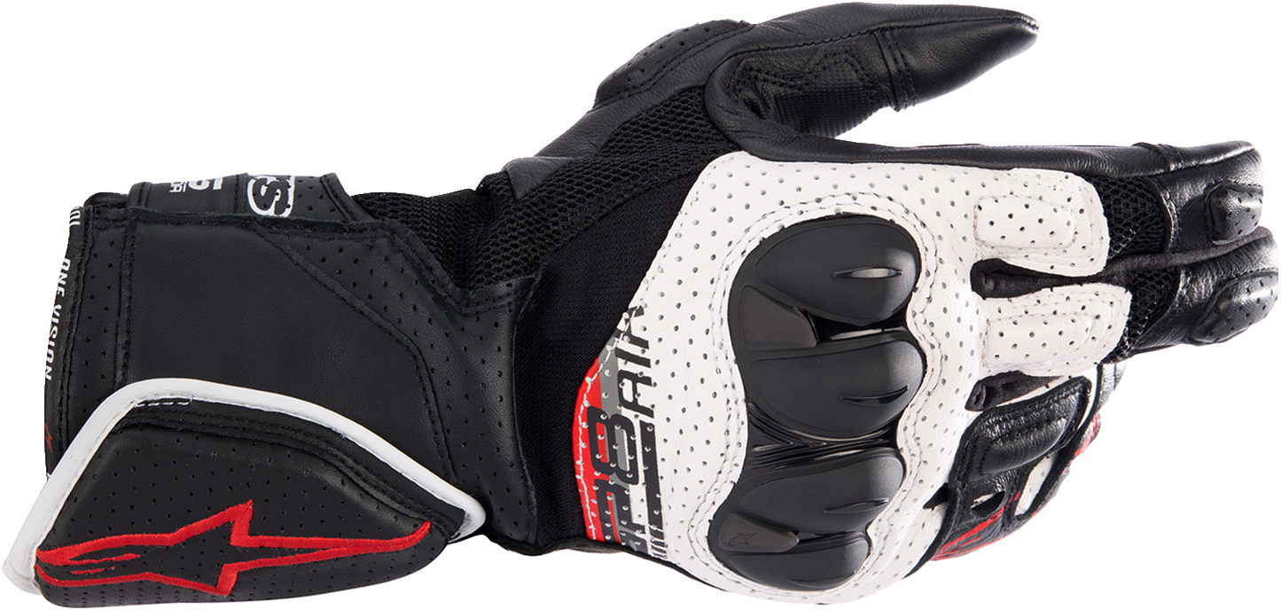 Alpinestars SP-8 V3 Air Gloves - Black/White/Bright Red, Small