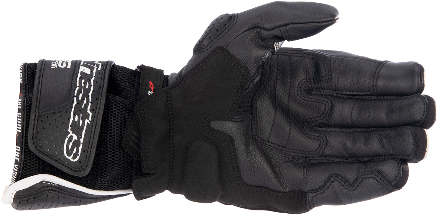 Alpinestars SP-8 Air V3 Gloves - Medium Black, White & Bright Red | Part Number 3558621-1304-M