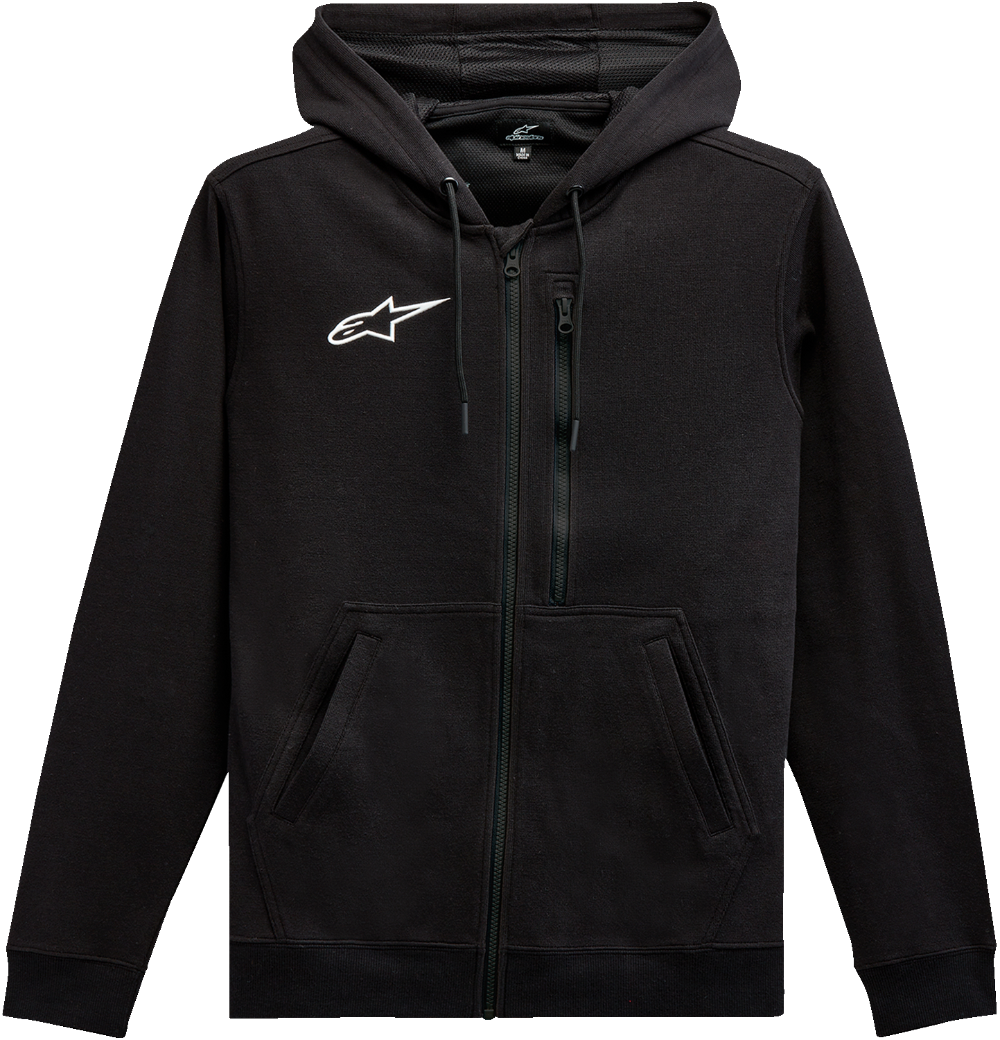 Alpinestars Asymmetrical Zip-up Hoodie Black Large 12135103010L