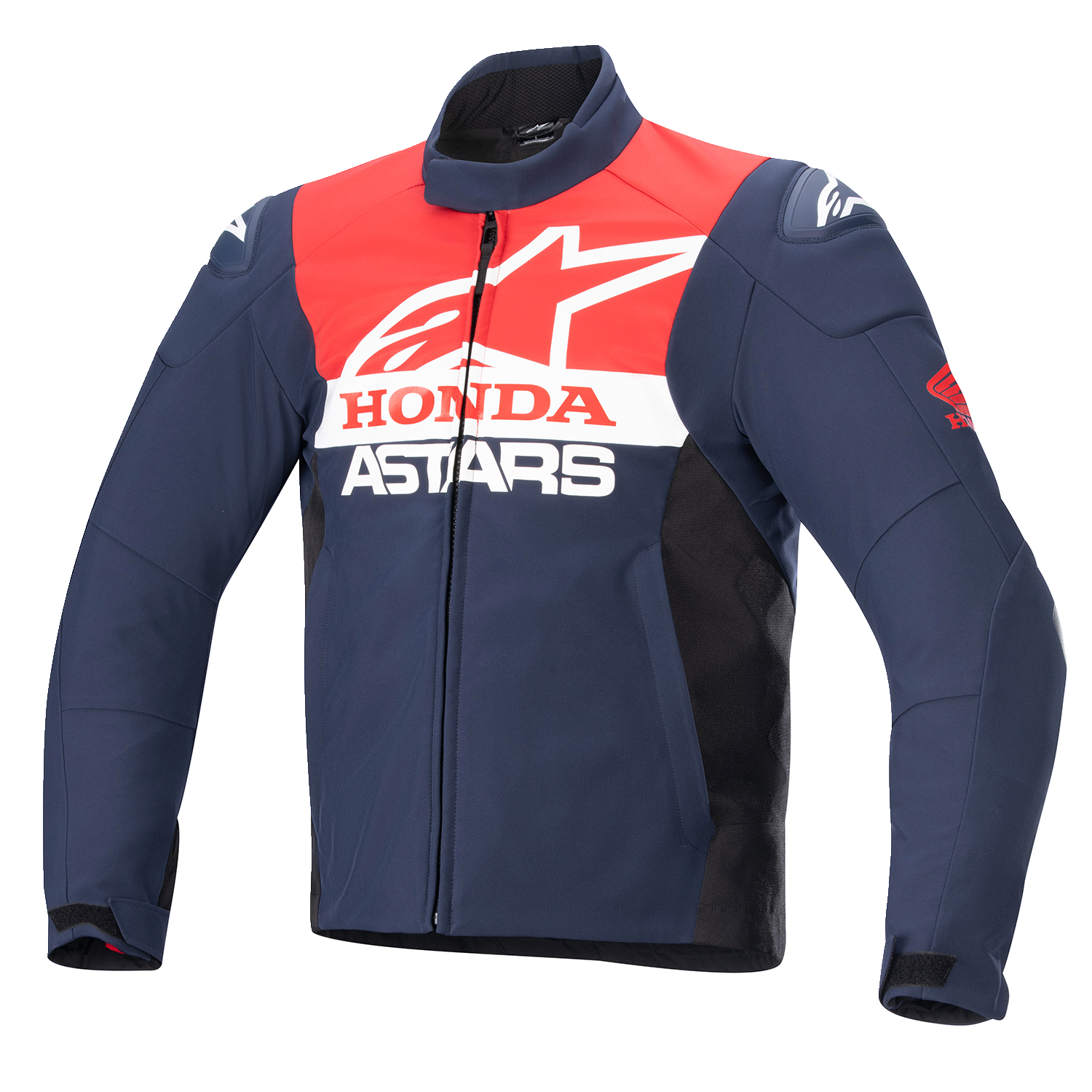 Alpinestars Honda SMX Waterproof Jacket - Blue/Black/Red, Medium (Part Number 3206223-7163-M)