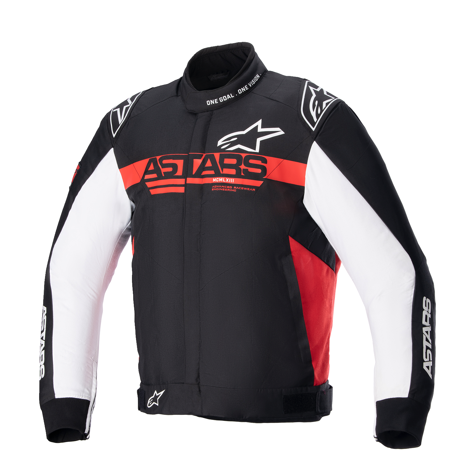 ALPINESTARS Monza Sport Jacket - Black/Bright Red/White - Small 3306723-1342-S