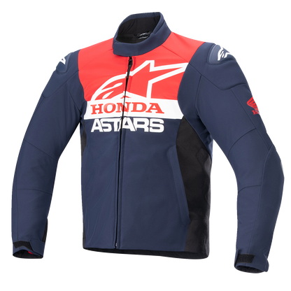 Alpinestars Honda SMX Waterproof Jacket - Blue/Black/Red, Large (Part Number: 3206223-7163-L)