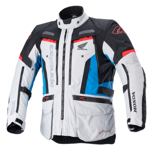 ALPINESTARS Honda Bogotà Pro Drystar® Jacket - Gray/Black/Red/Blue - Small 3206723-9173-S