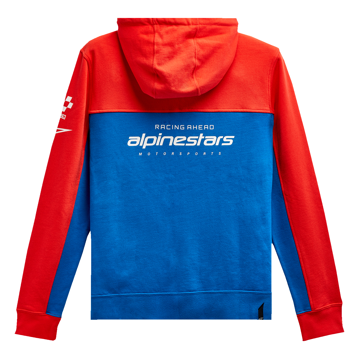 Alpinestars H Block Hoodie - Warm Red and Bright Blue, Large - Part 1213510703171L