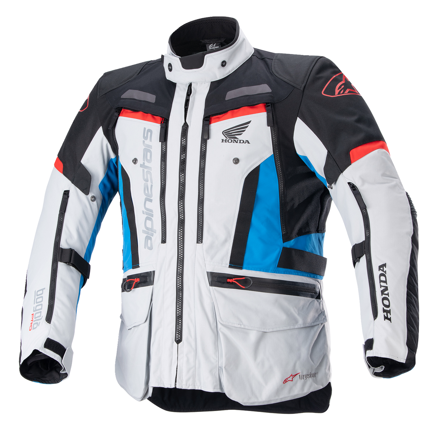 ALPINESTARS Honda Bogotà Pro Drystar® Jacket - Gray/Black/Red/Blue - Large 3206723-9173-L