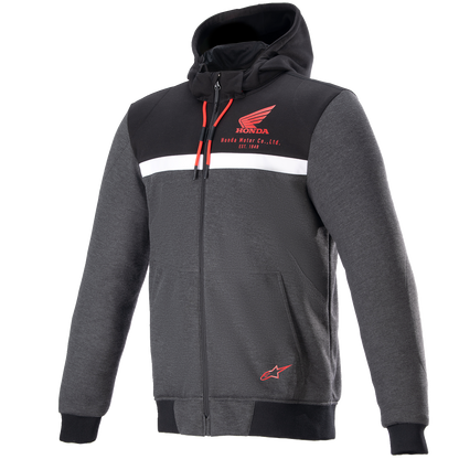 Alpinestars Honda Chrome Street Hoodie - Black/Gray/Red, Small (Part #4201323-1908-S)