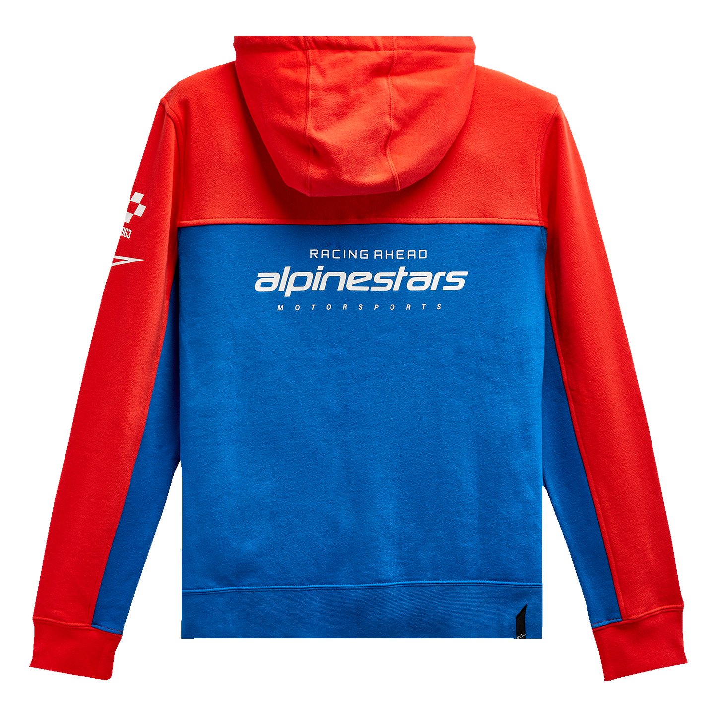 Alpinestars H Block Hoodie - Warm Red and Bright Blue, Medium (Part No. 1213510703171M)