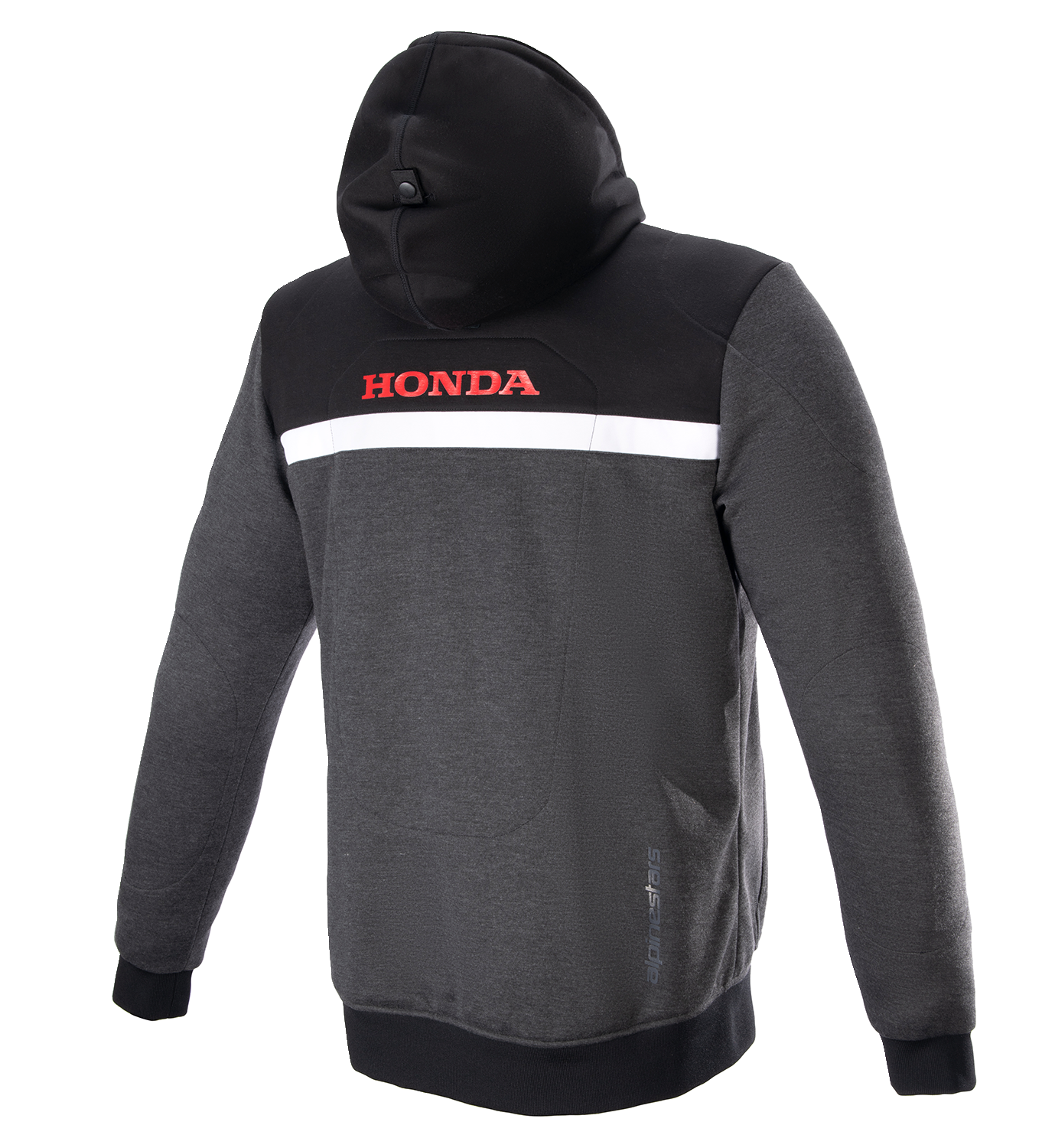 Alpinestars Honda Chrome Street Hoodie - Black/Gray/Red, Small (Part #4201323-1908-S)